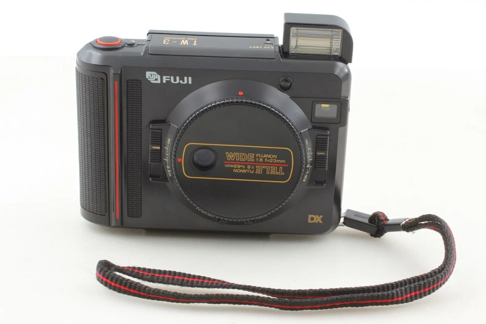 ▶️Reemplazado con batería nueva [EXC+5] FUJI TW-3 DX Tele Wide Half Film Camera 751 Foto 4 de 4