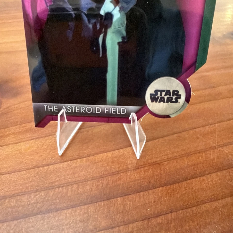 Tarjeta cromada 2024 Topps Han Leia LOVE YOU i know HAN LEIA Star Wars 05/99 troquelada Foto 3 de 4