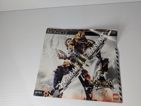 ​Vintage LEGO Bionicle 8734 Brutaka Titan Gold Warrior 100% Complete Manual 2006