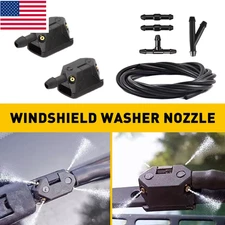 Universal Car Windshield Wiper Washer Squirter Nozzle Spray Jet Kit Fluid Hose A