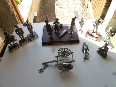 JOLIE SERIE DE FIGURINES LES ETAINS DU PRINCE/pompiers,napoléon,et autres - Photo 1/4