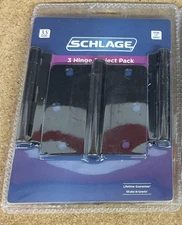 Schlage 3 Hinge Project Pack 3.5” Round 1/4” Radius New Sealed