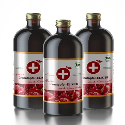 DR. JOKAR Elixier, Granatapfel 100% Direktsaft, Bio ohne Zusatzstoffe, DE Qualität! 1,5L