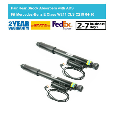 Pair Shock Absorbers Rear Right Left with ADS for Mercedes E-Class A2113267300
