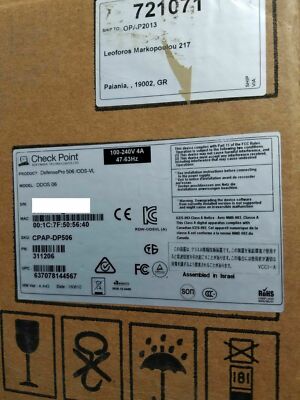 Check Point 506 DDoS Protector Appliance CPAP-DP506