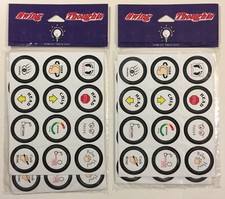 Golf visuelle Trainingshilfe abnehmbare Aufkleber Patches Schwung Gedanken - 2 neue Packungen