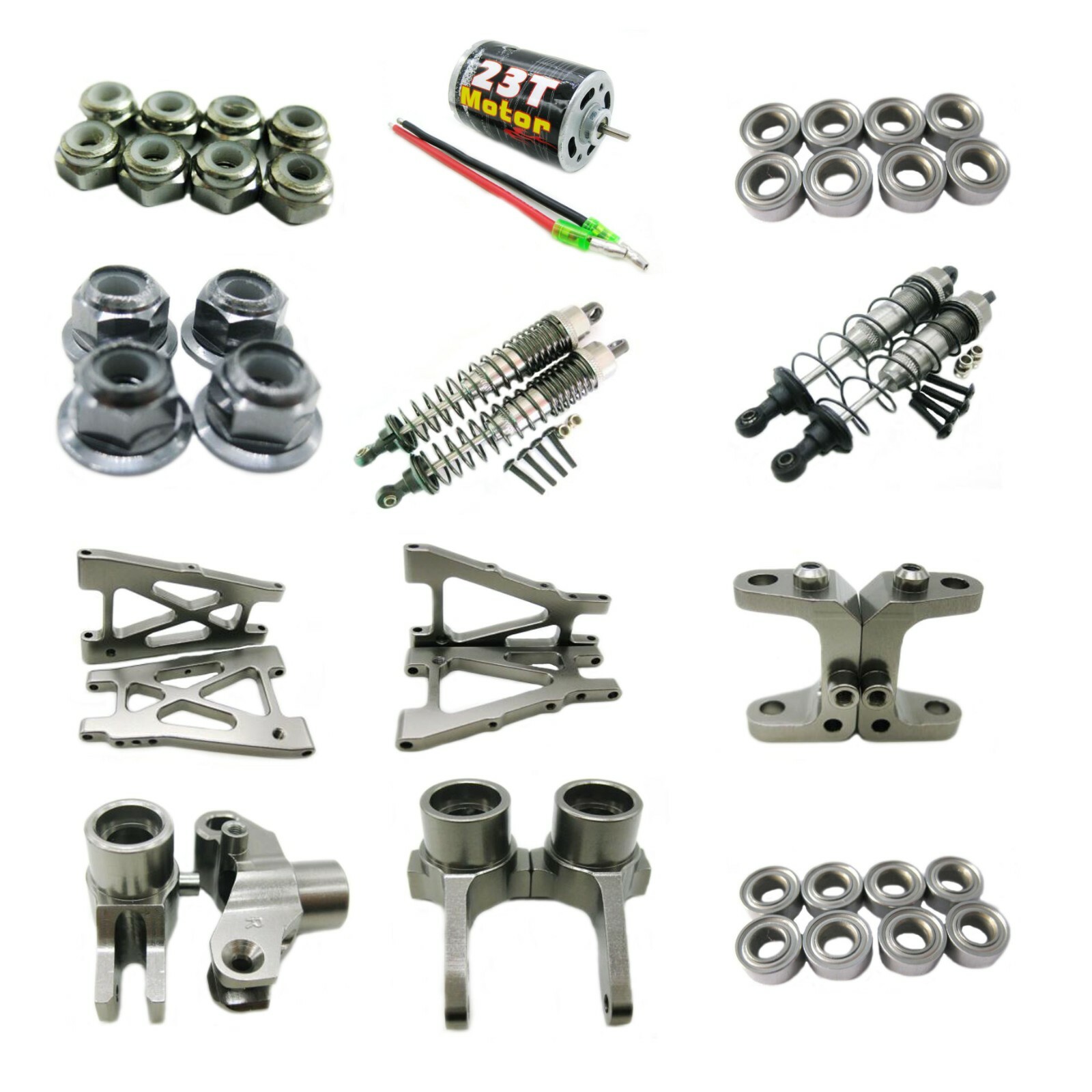 Fit For Kyosho Optima 1/10 4WD Buggy Rc car Aluminum Metal Upgrade