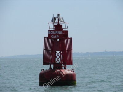 Foto 6x4 Bourne Gap Hafen Kanalboje Calshot Nahaufnahme des seitlichen Hafens c c2010