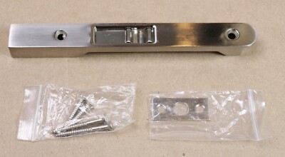 Single Route Flush Bolt 6 3/4'' Round Corner Satin Nickel Cal-Royal 1 Piece