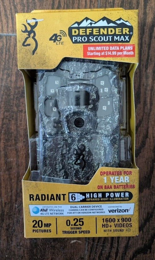 Browning Defender Pro Scout Max Ext Cellular AT&T-Verizon Game Camera BTC-PSMXHD