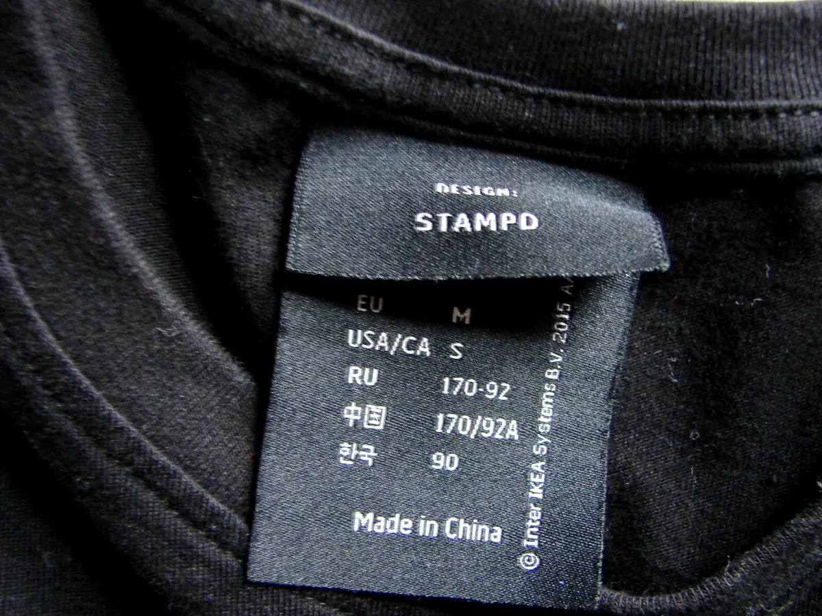 Men's Stampd Design and Ikea Black Short Sleeve Graphic Print
