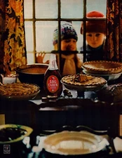 Print Ad Log Cabin Maple Syrup 1971 Recipes 2-Page 2-Piece 10.5"x13.5" Each