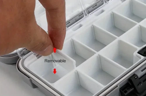 1x Fishing Lure Bait Tackle 2 Layer Storage Box Case Waterproof Compartments NEW - Picture 118 of 150