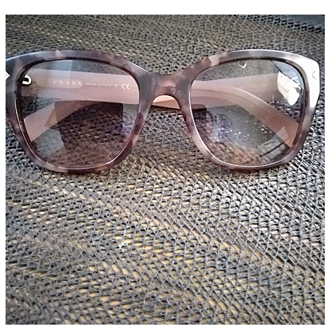 Prada Sunglasses Spotted Brown Pink Tortoise Shel… - image 4