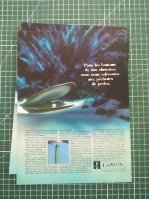 891 schöne ALTE WERBUNG um 1970 Herrenbekleidung Lanvin
