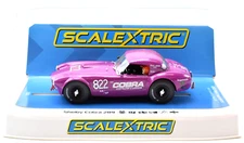 Scalextric "Dragon Snake" Shelby Cobra 289 W/ Lights 1/32 Scale Slot Car C4418