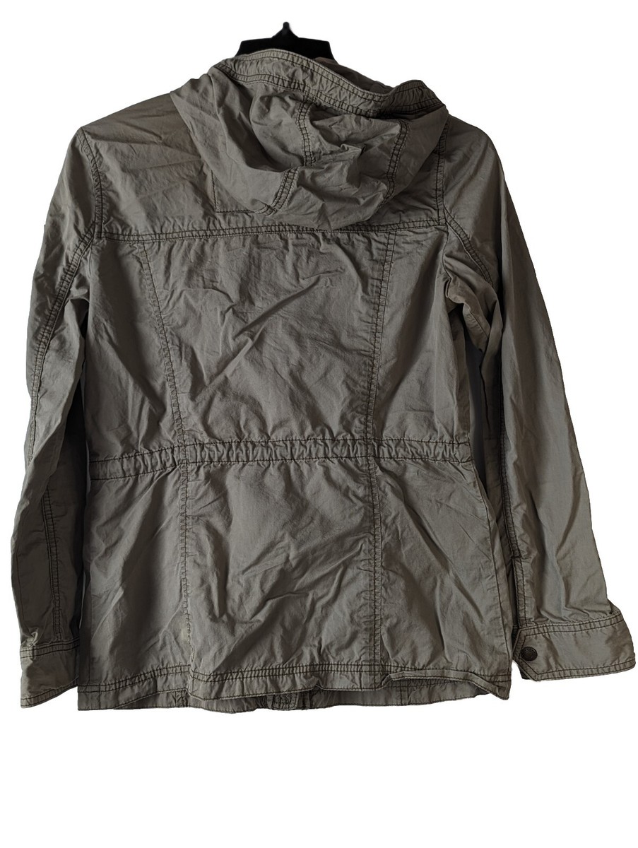 Abercrombie & Fitch Military Style Jacket Women's SM Green Hooded