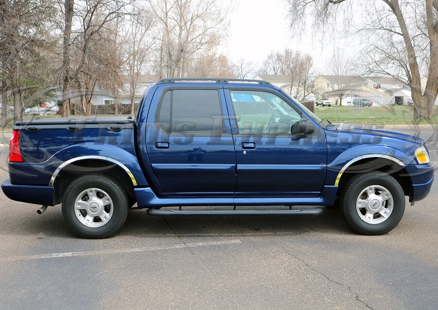 Ford Explorer Sport Trac 2001-2005 camioneta guardabarros embellecedor acero inoxidable 4 piezas 2" Foto 2 de 4