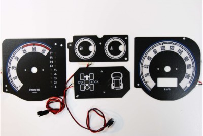Mitsubishi Pajero, Montero 1999-2006 design 1 glow gauge plasma dials tachoschei