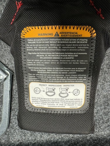 Honeywell Miller Personal Fall Limiter Self Retracting Lifeline MFLEW2-4/6FT - Picture 5 of 6