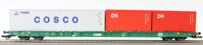 IGRA Model 96010073 Containerwagen Sggnss SEtG Italia Cosco VI H0 1:87 NEU/OVP