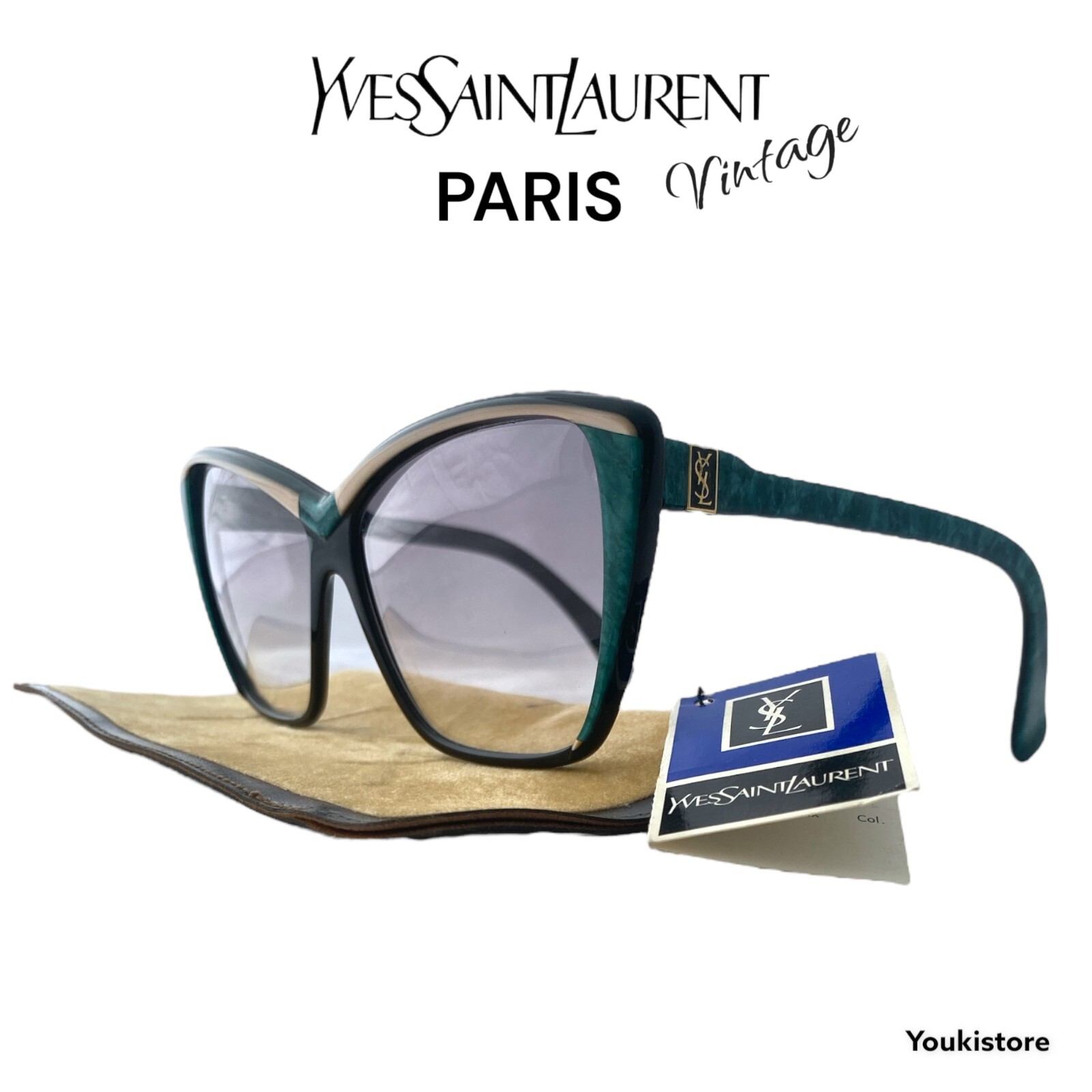 YVES SAINT LAURENT PARIS 8706 PO73 Da COLLEZIONE VINTAGE 80s HAND M.in FRANCE