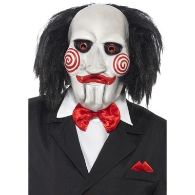 Unisex Scary Jigsaw Clown Mask With 