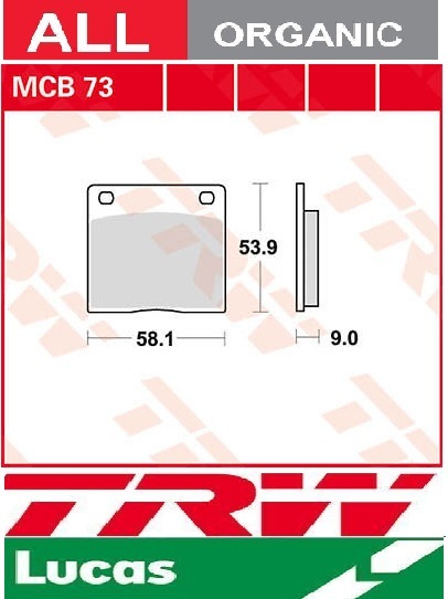 Plaquettes arrière TRW Lucas MCB73 pour rénover le freinage de Suzuki GS 850