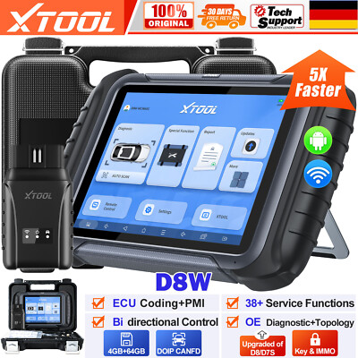 XTOOL D8W OBD2 Diagnosegerät Bidirektionale Steuerung Scanner ECU-Codierung 38+