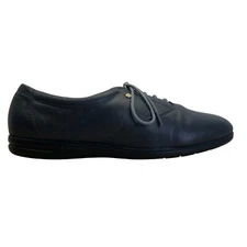Easy Spirit Women’s Navy Leather Esmotion Comfort Lace-Up Shoes Size 9M