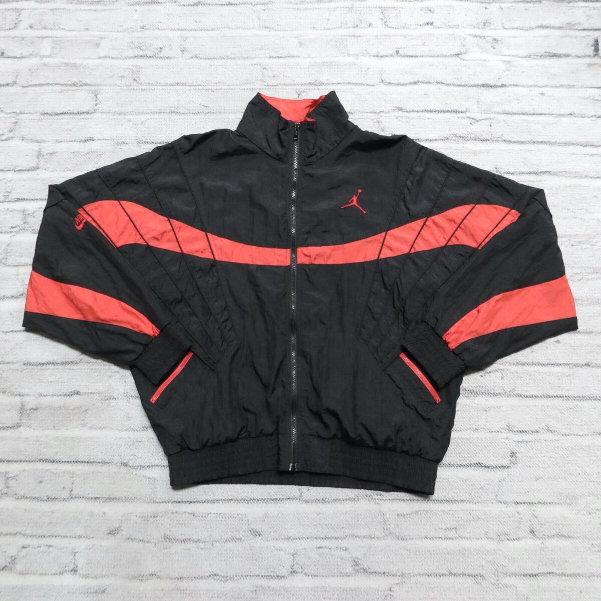 Vintage 80s Nike Air Jordan Jumpman Flight Suit Jacket Nylon Vintage 80s Nike Air Jordan Jumpman Flight Suit Jacket Nylon