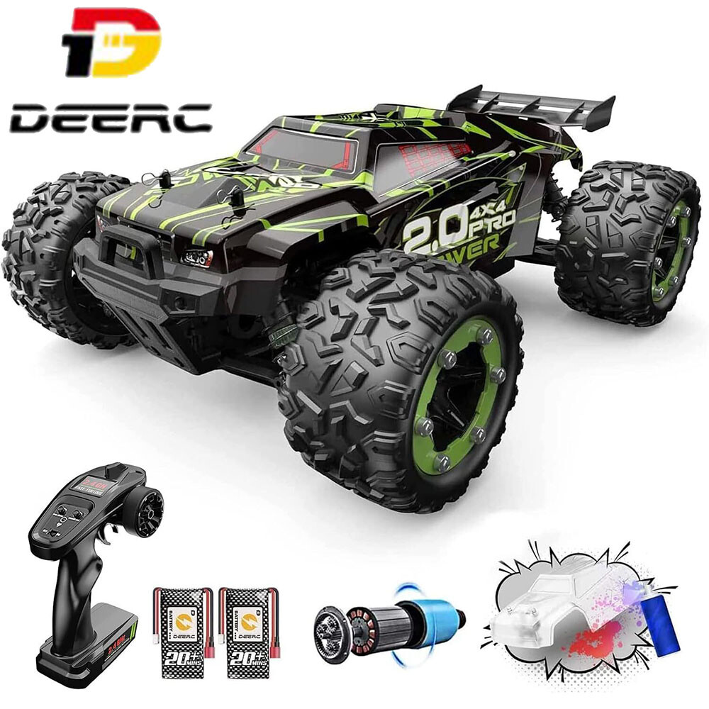 DEERC 302E 4WD RC Car 1/18 Brushless 60KMH High Speed Off Road RC Monster Truck