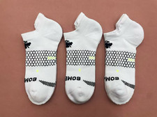 3 Pack Bombas Socks Men's Ankle Running beehive Size Large White
