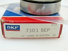 SKF 7301 BEP 12mm X 37mm X 12mm Angular Contact Bearing