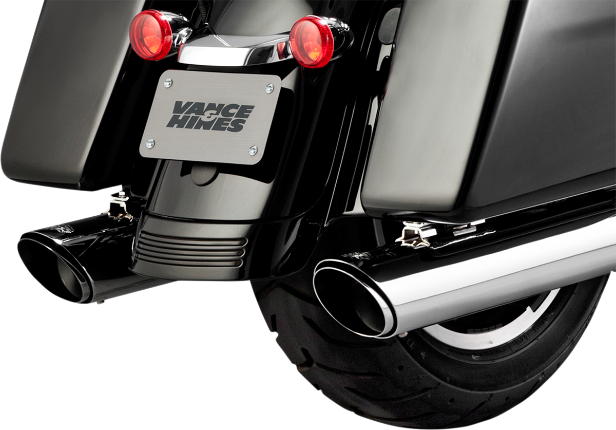 Vance & Hines Twin Slash Round Slip-On Chrome Muffler 2017+