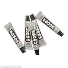 5 TUBES E6000 CRAFT Jewelry GLUE ~ Glass Tile Wood Leather 0.18 oz Size E-6000