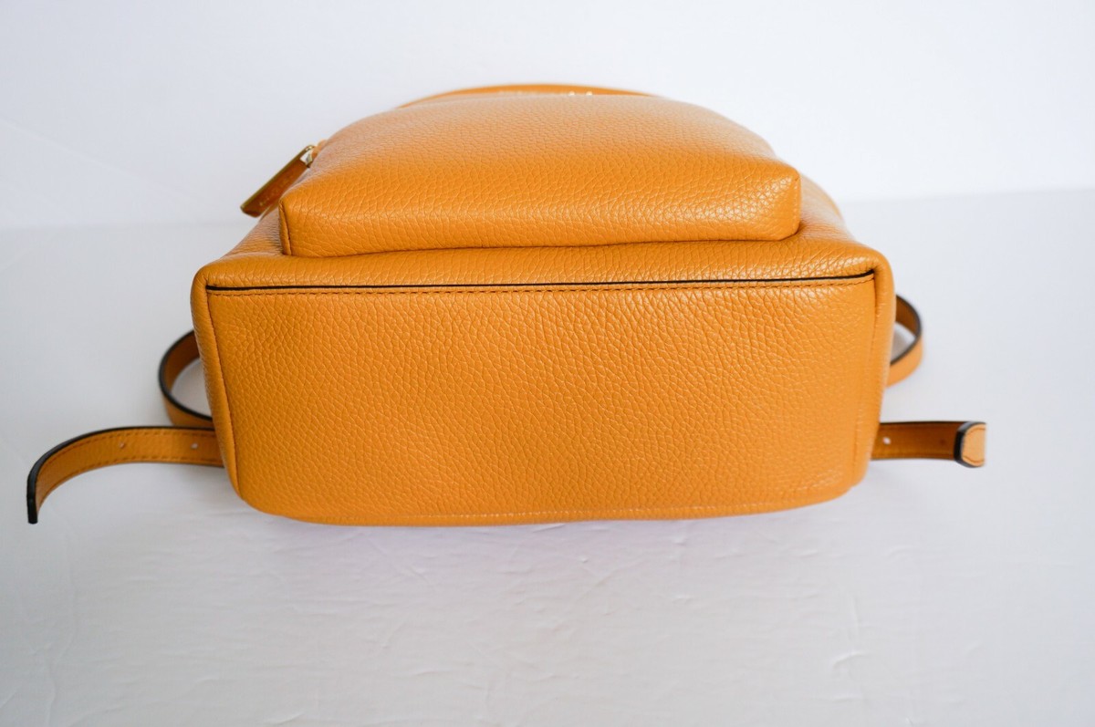 MICHAEL KORS ERIN MEDIUM BACKPACK PEBBLED LEATHER YELLOW 