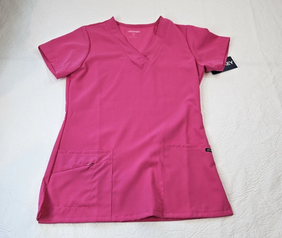 Blusa Médica Jocket Mujer S Pequeña Rosa Posh Enfermería Dental Ropa de Trabajo Nueva con Etiquetas Foto 2 de 4