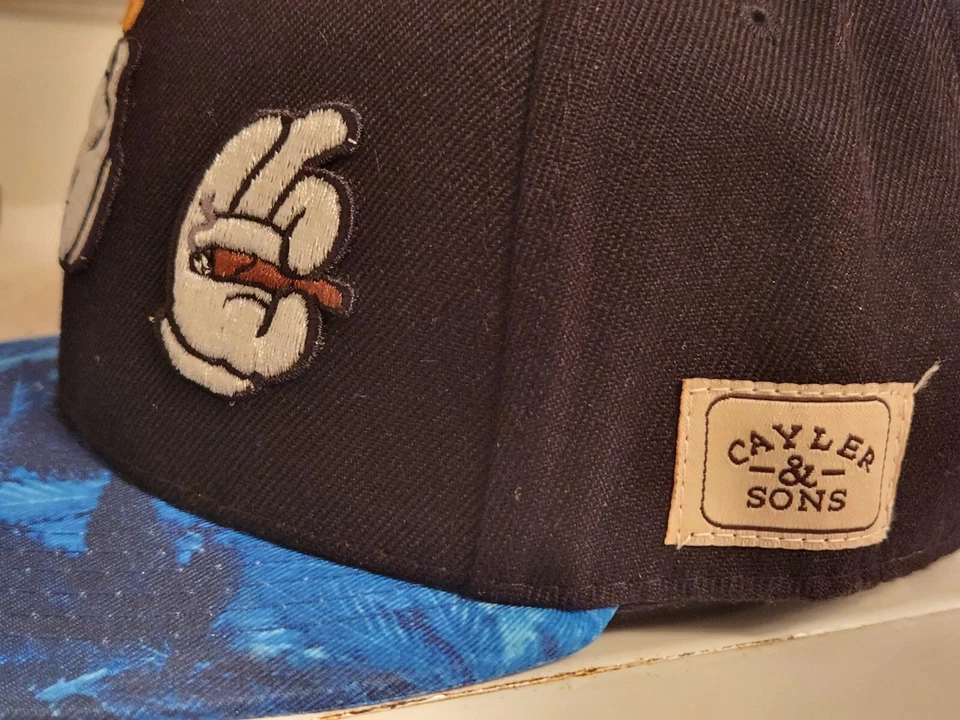 Caylers & Sons Snapback azul (rollo, luz, humo) Foto 4 de 4