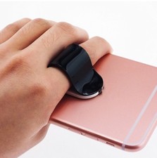 2 pk - Finger Grip Phone Ring Holder Stand Phone Kickstand color: Black 