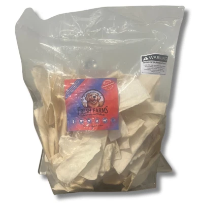 FRESH FARMS PET 5lb Value Pack Natural Rawhide Chips : Premium Cut Rawhide Dog Chews
