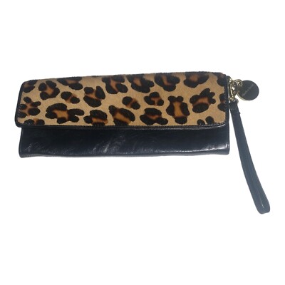 Charles David Pony Hair & Leather Clutch Bag And Storage Bag