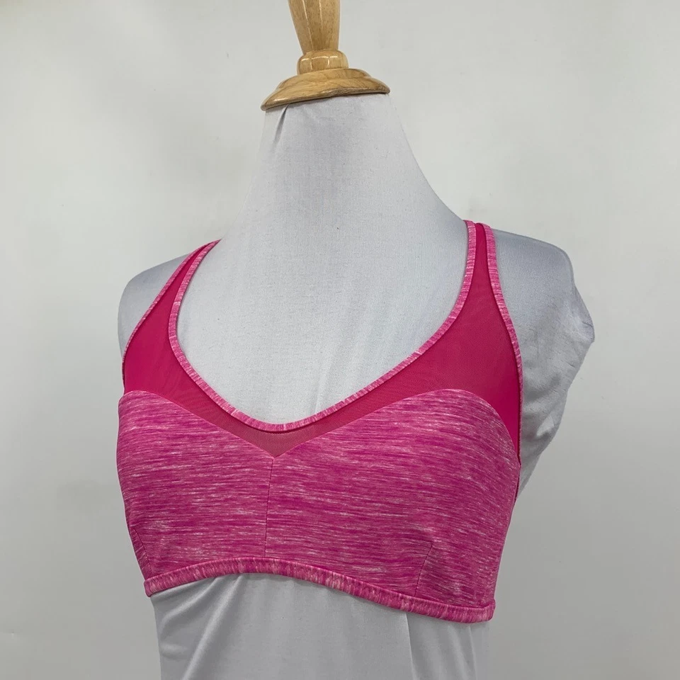 Top de bikini Lululemon para mujer 6 Barbie rosa agua salada natación malla panel espalda en T Foto 3 de 4