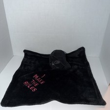 Lambs Ivy Black Star Wars Darth Vader I Make The Rules Baby Blanket Lovey Toy