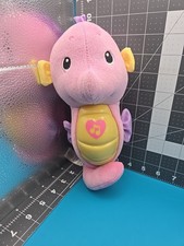 Fisher Price Ocean Wonders Soothe Glow Pink Seahorse Musical Plush 2012 Tested