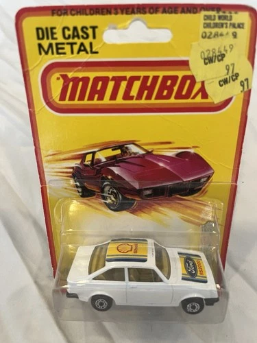 Vintage Matchbox Car; No. 9, Ford Escort 2000