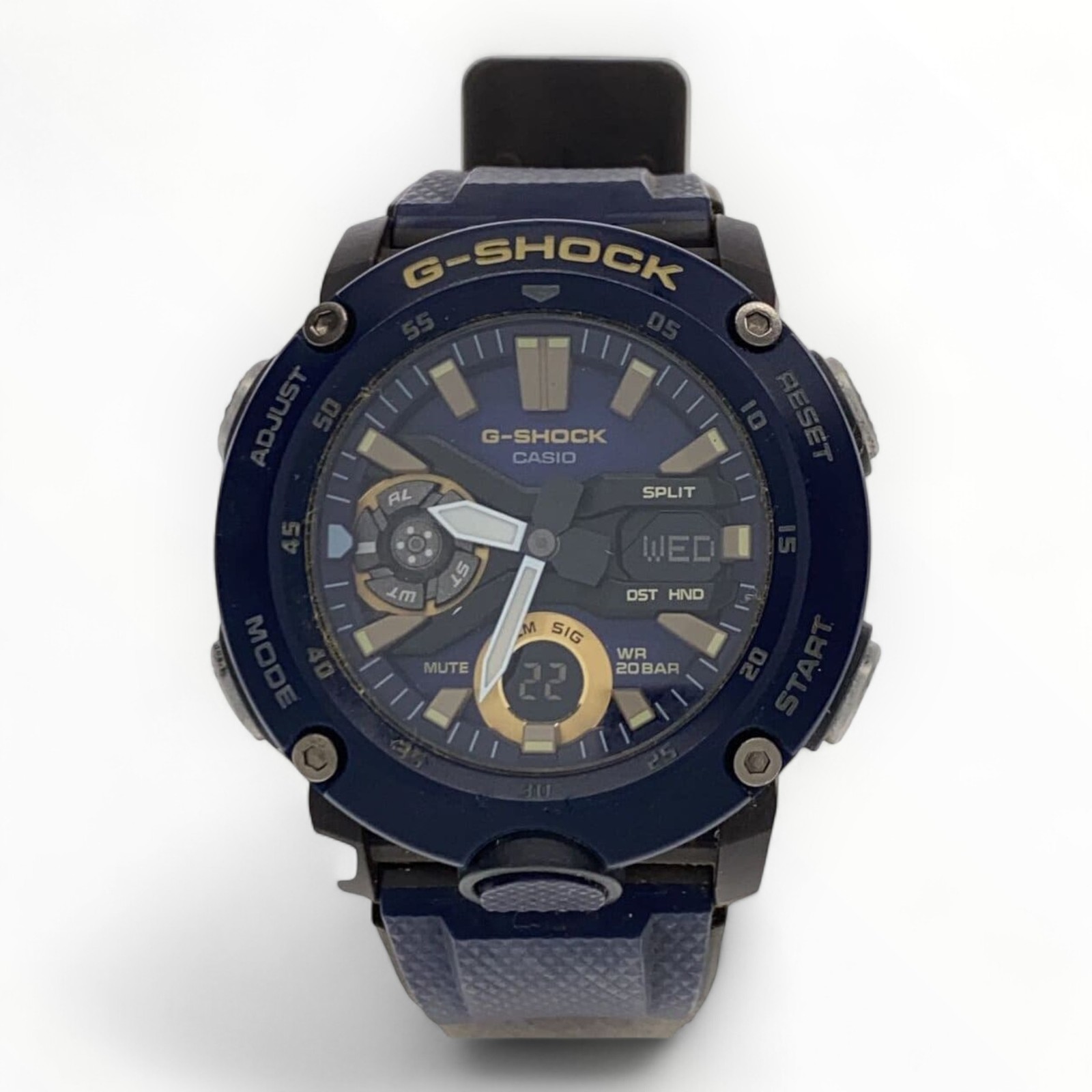CASIO Ana-Digi Quartz Navy Mens Watch 2.01