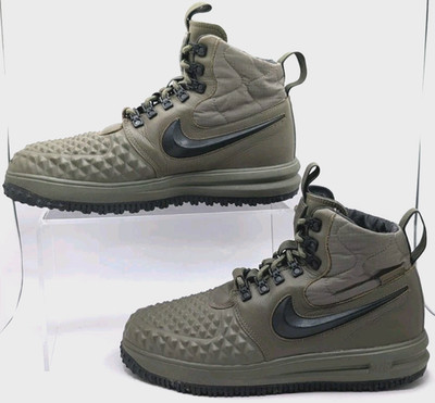Nike Lunar Force 1 Duckboot 17 Medium Olive Green Men's Shoes Size 9.5 EXCELLENT