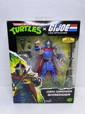 TMNT x GI Joe Cobra Commander Shredder Action Figure Playmates Crossover NIB New