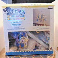 Vintage Disney Babies Musical Mobile Dolly Co Mickey Minnie Donald Pluto
